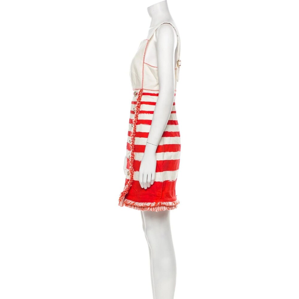 NWT. Zimmermann Postcard Boat Neck Mini Dress | Cotton, Zim Sz 0 / US Sz 4 red - Picture 9 of 11